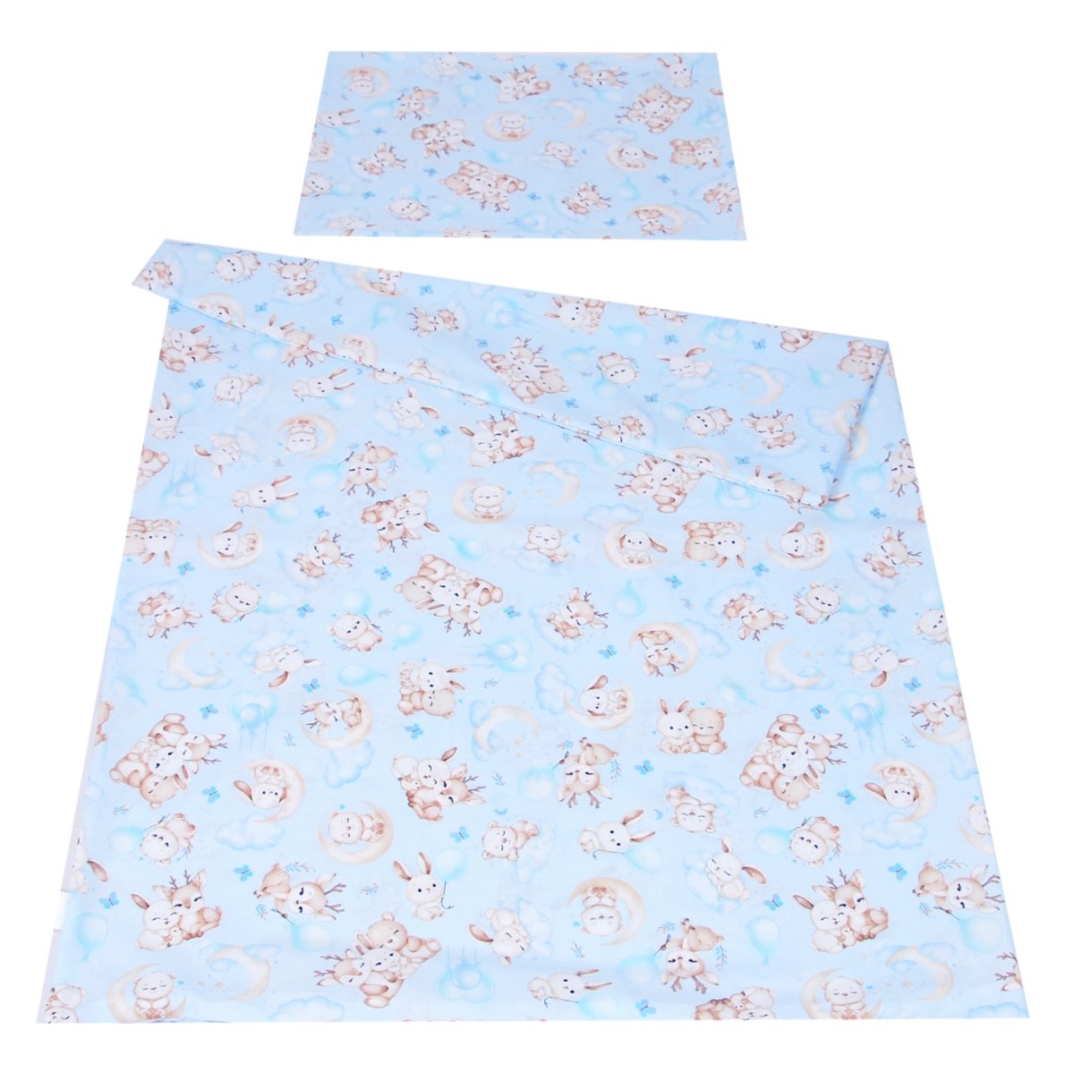 Obliečky do postielky 120/90 cm - maznáčikovia modrý produkt