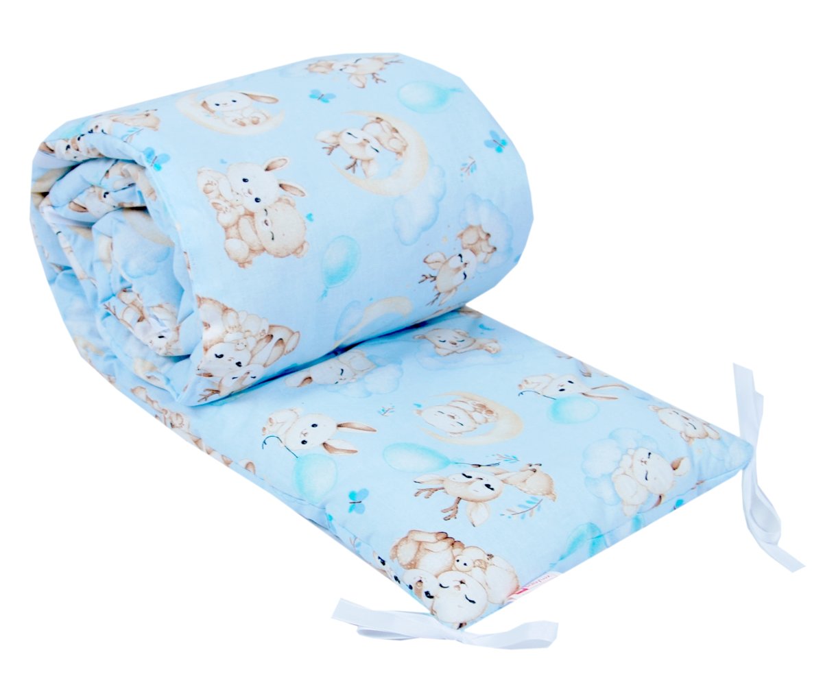 Ochranný mantinel do postieľky - maznáčikovia modrí produkt