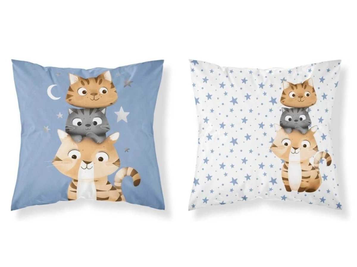 Detské obliečky na vankúš 40x40 cm - Mačičky blue produkt