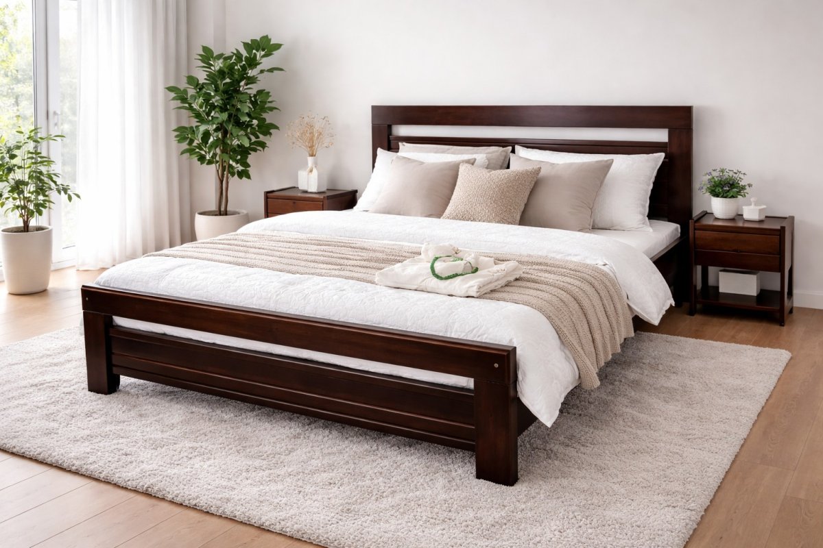 Posteľ z masívu Amor 160x200 cm orech + rošt ZADARMO produkt