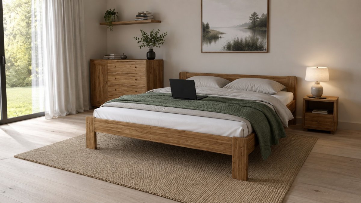 Posteľ z masívu Anetka 180 x 200 cm dub + rošt ZADARMO produkt