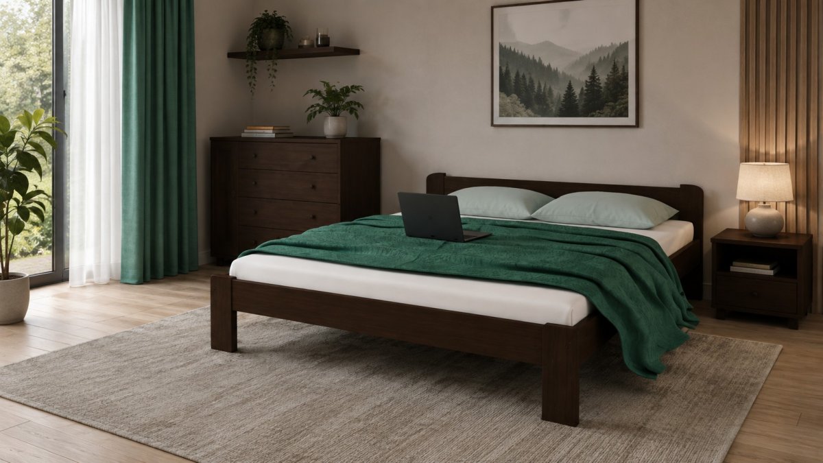 Posteľ z masívu Anetka 180 x 200 cm orech + rošt ZADARMO produkt