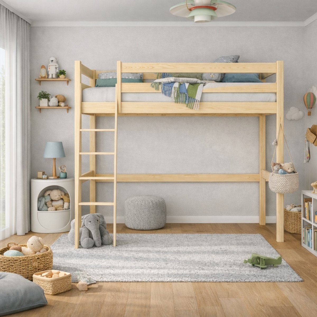 Zvýšená posteľ Betty + matrac Optimal + rošt ZADARMO produkt