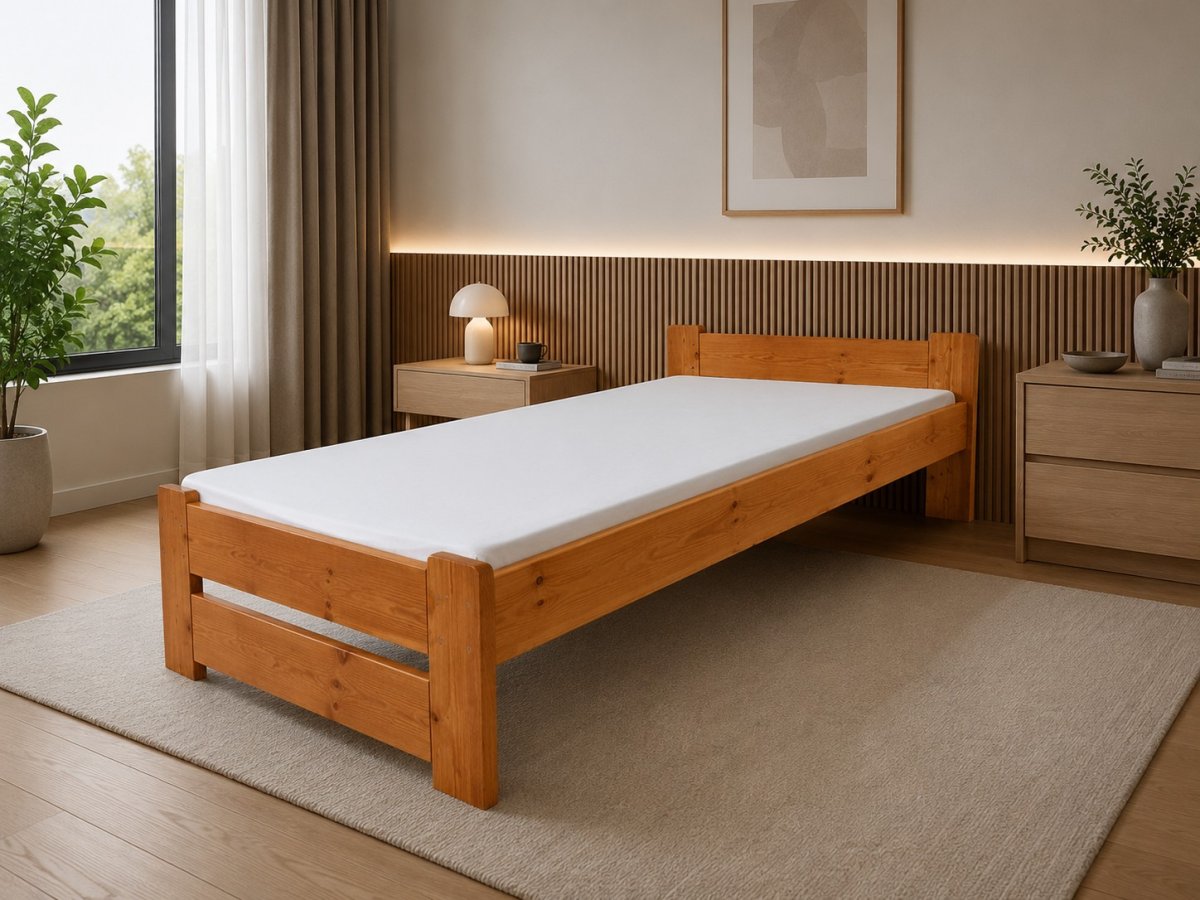 Posteľ z masívu Európa 80 x 200 cm jelsa + rošt ZADARMO produkt
