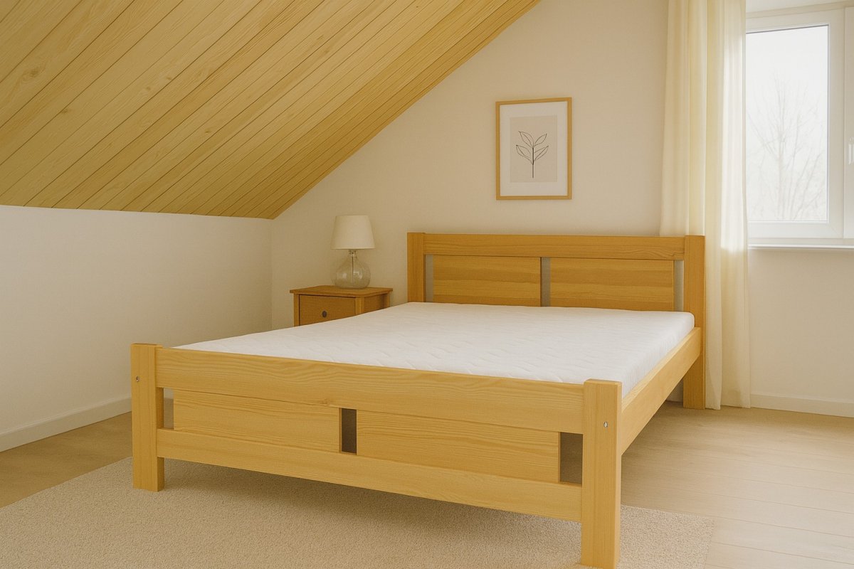 Posteľ z masívu borovice Mateo 180x200 cm + rošt ZADARMO produkt