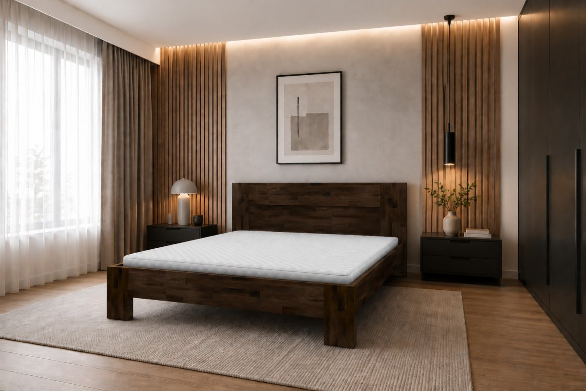 Posteľ LK4 120x200 cm - bukový masív o sile 4 cm + rošt ZADARMO produkt