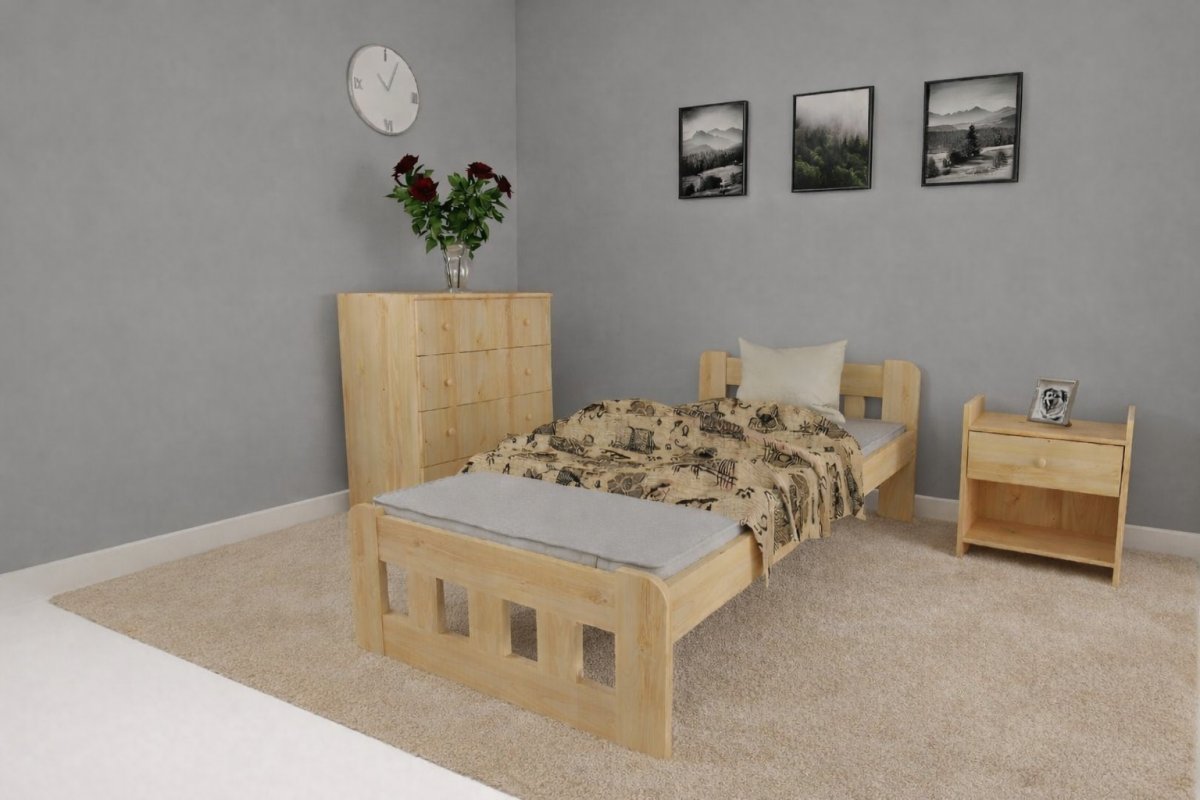 Zvýšená posteľ z masívu Nika 90x200 cm + rošt ZADARMO produkt