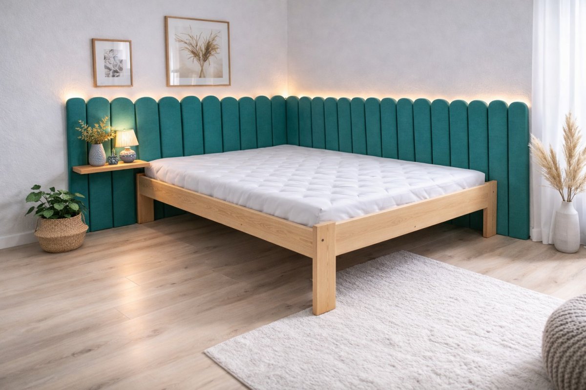 Čalúnený panel Plot 3 cm - tyrkysová 09 produkt