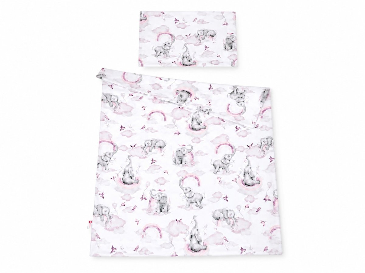 Obliečky do postielky 120/90 cm - sloník ružová produkt
