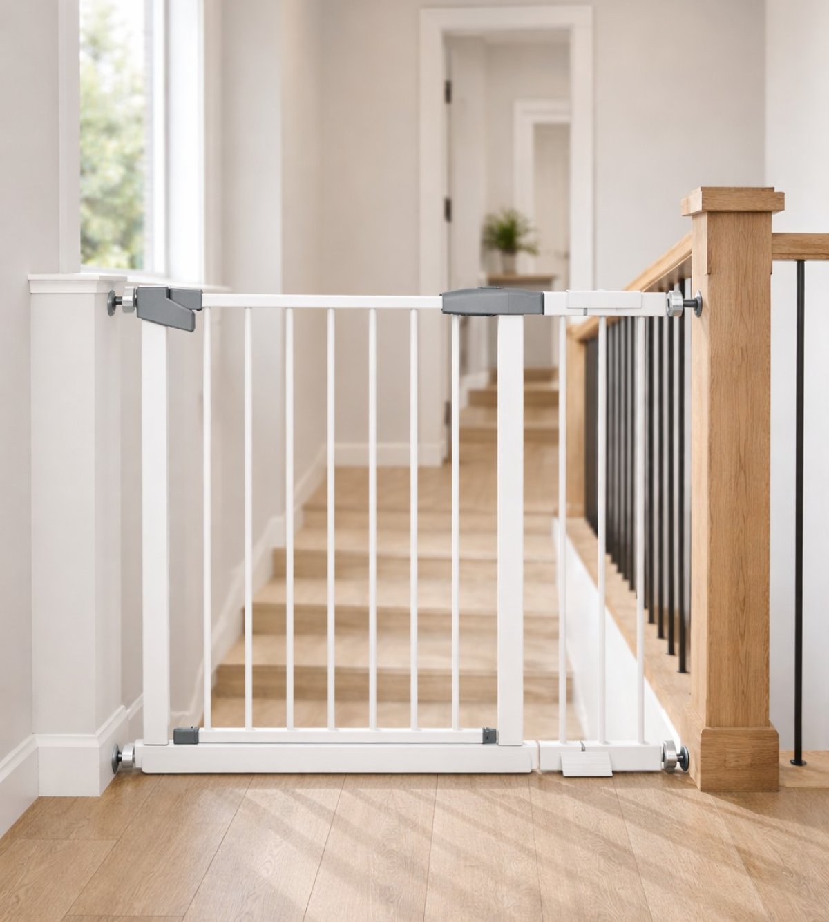 Zábrana Pupyhou 90-97 cm - dvere/schody - biela produkt