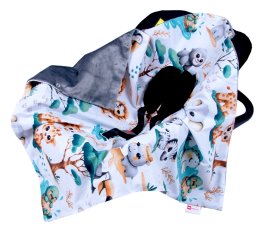 Obojstranná deka do kočíka minky 80x80 cm - mlaďatá produkt