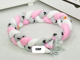 Mantinel cop pletený - myšky šedá produkt