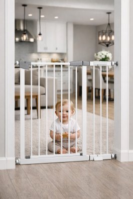 Zábrana Pupyhou 90-97 cm - dvere/schody - biela produkt