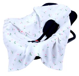 Mušelínová deka do autosedačky 80x80 cm - tulipán produkt