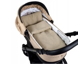 Set vankúš a deka do kočíka z bouclé - béžová produkt