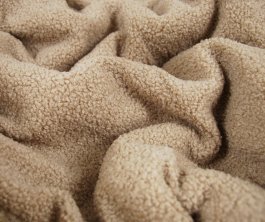 Set vankúš a deka do kočíka z bouclé - béžová produkt