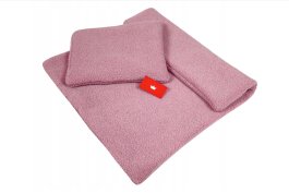 Set vankúš a deka do kočíka z bouclé - ružová produkt