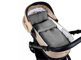 Set vankúš a deka do kočíka z bouclé - šedá produkt