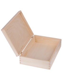 Prírodná drevená darčeková krabička - 35x25x10 cm produkt