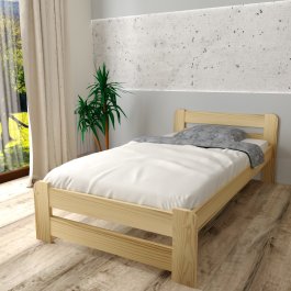 Zvýšená posteľ z masívu Halina 160x200 cm + matrace Relax 10 cm + rošt ZADARMO produkt