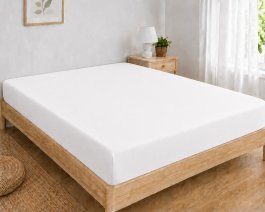 Jersey plachta s gumkou 180/200 cm ECONOMY - biela produkt