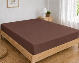 Jersey plachta s gumkou 90/200 cm ECONOMY - bronz produkt
