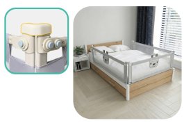 Zábrana na postel Méďa - 160 cm šedá produkt