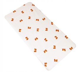 Plachta bavlnené s gumkou 120/60 cm - medvedíci kuk béžoví produkt