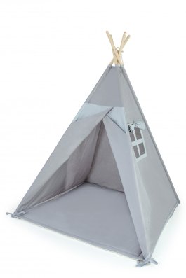 Stan teepee s oknom + 6 darčekov zdarma - šedý produkt